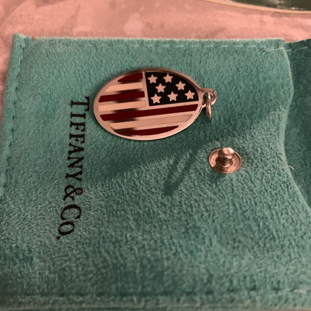 Tco flag charm with enamel